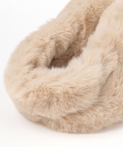 niko and...（ニコアンド）の「オリジナルフェイクファーイヤーマフラー（イヤーマフ・レディース・ブラウン/ベージュ・0）」の11枚目の写真