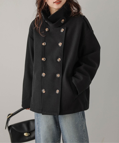 セール】ウールライク Pコート（ピーコート）｜AMELY（エミリー）の