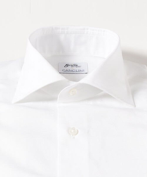 BRILLA per il gusto（ブリッラペルイルグースト）の「コットンリネン ワイドカラーシャツ（シャツ/ブラウス・メンズ・ホワイト・17/16/16.5/15.75/14.5/15 /15.5）」の3枚目の写真