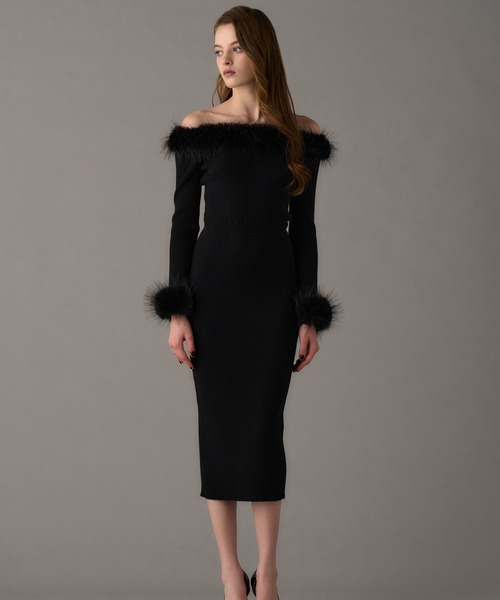 Chic Faux Fur Knit Dress（ワンピース）｜emiriawiz（エミリアウィズ