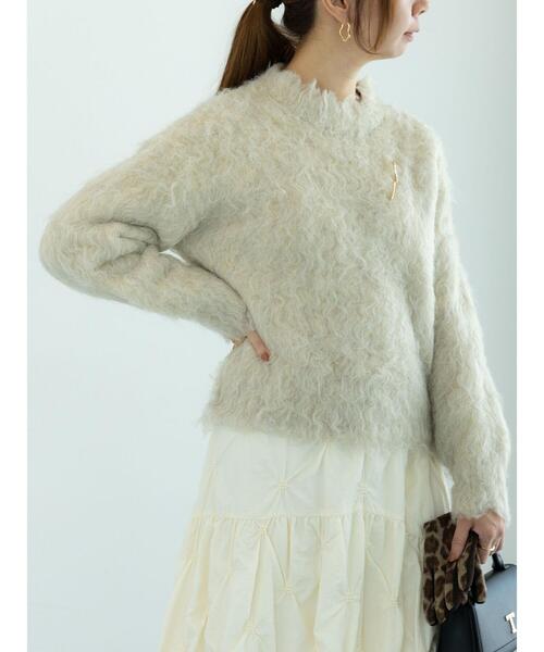 セール】ブラッシュドヤーンニット（ニット/セーター）｜Te chichi