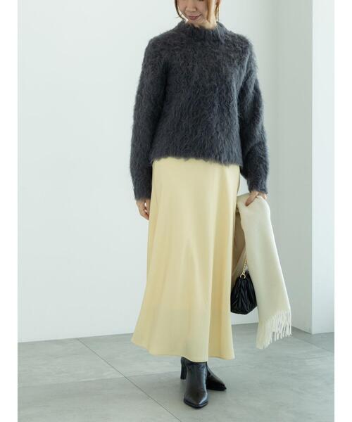 Te chichi（テチチ）の「ブラッシュドヤーンニット（ニット/セーター・レディース・オレンジ/ベージュ/チャコールグレー・F）」の10枚目の写真