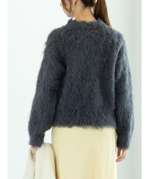 Te chichi（テチチ）の「ブラッシュドヤーンニット（ニット/セーター・レディース・オレンジ/ベージュ/チャコールグレー・F）」の12枚目の写真