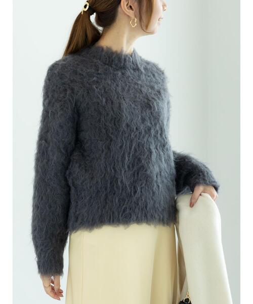 Te chichi（テチチ）の「ブラッシュドヤーンニット（ニット/セーター・レディース・オレンジ/ベージュ/チャコールグレー・F）」の14枚目の写真