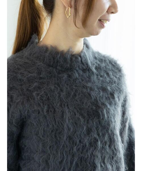 Te chichi（テチチ）の「ブラッシュドヤーンニット（ニット/セーター・レディース・オレンジ/ベージュ/チャコールグレー・F）」の15枚目の写真