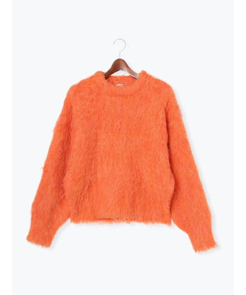 Te chichi（テチチ）の「ブラッシュドヤーンニット（ニット/セーター・レディース・オレンジ/ベージュ/チャコールグレー・F）」の18枚目の写真