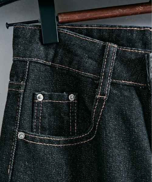 kirakiraShop（キラキラショップ）の「サスペンダー風 デニム セットアップ（サロペット/オーバーオール・レディース・ブラック・S/M）」の22枚目の写真