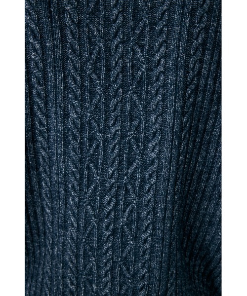 MOUSSY（マウジー）の「RIB CABLE ニットトップス（ニット/セーター・レディース・ブラック/アイボリー/ライトブルー・FREE）」の16枚目の写真