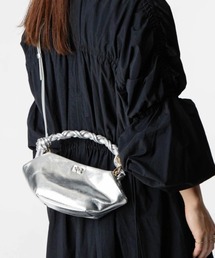 GANNI | GANNI Bou Bag Mini Metallic ガニー ボウ バッグ ミニ メタリック ハンドバッグ(ハンドバッグ)