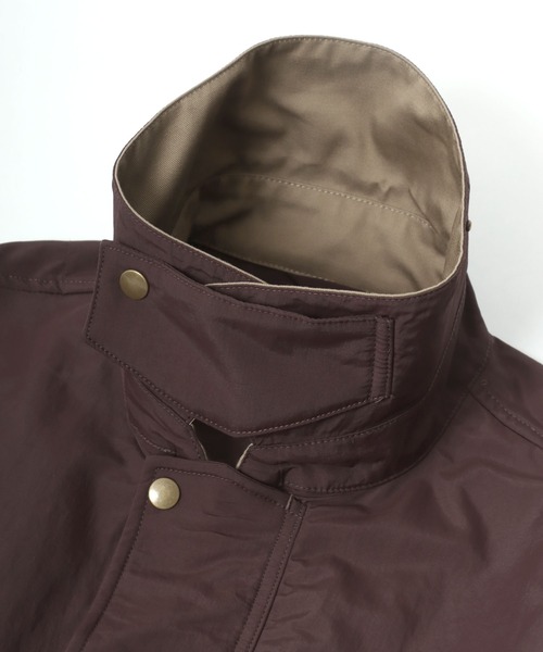 LYLE&SCOTT(ライルアンドスコット)の「LYLE&SCOTT/ライルアンドスコット Nylon Hunting Jacket/オーバーサイズ ナイロン 襟ツイル ショート丈 ハンティングジャケット/ブルゾン/レディース メンズ(ナイロンジャケット・メンズ・ブラウン/カーキ・M/L/LL)」の13枚目の写真