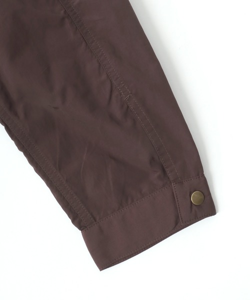 LYLE&SCOTT(ライルアンドスコット)の「LYLE&SCOTT/ライルアンドスコット Nylon Hunting Jacket/オーバーサイズ ナイロン 襟ツイル ショート丈 ハンティングジャケット/ブルゾン/レディース メンズ(ナイロンジャケット・メンズ・ブラウン/カーキ・M/L/LL)」の3枚目の写真