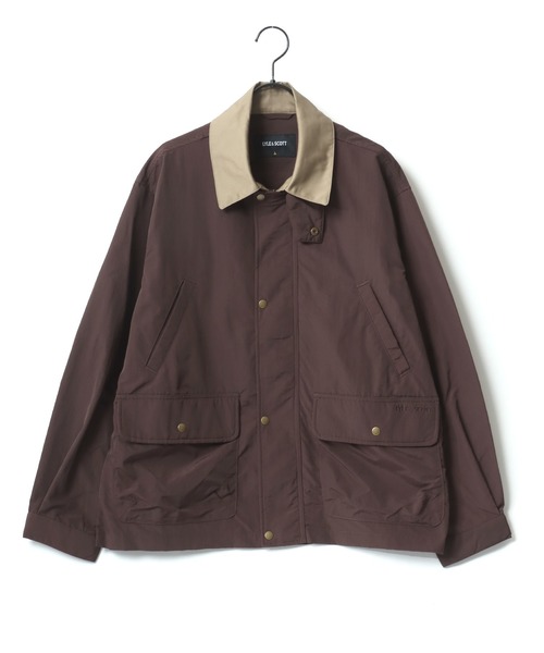 LYLE&SCOTT(ライルアンドスコット)の「LYLE&SCOTT/ライルアンドスコット Nylon Hunting Jacket/オーバーサイズ ナイロン 襟ツイル ショート丈 ハンティングジャケット/ブルゾン/レディース メンズ(ナイロンジャケット・メンズ・ブラウン/カーキ・M/L/LL)」の8枚目の写真