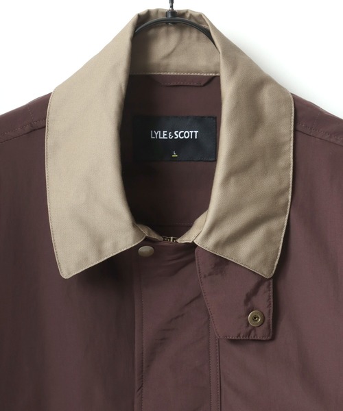 LYLE&SCOTT(ライルアンドスコット)の「LYLE&SCOTT/ライルアンドスコット Nylon Hunting Jacket/オーバーサイズ ナイロン 襟ツイル ショート丈 ハンティングジャケット/ブルゾン/レディース メンズ(ナイロンジャケット・メンズ・ブラウン/カーキ・M/L/LL)」の11枚目の写真