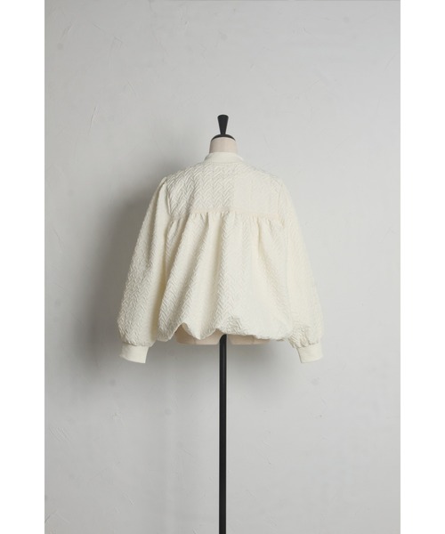 &. NOSTALGIA（アンドドットノスタルジア）の「【ZOZO限定】ふくれジャガードバルーンブルゾン（ブルゾン・レディース・アイボリー/ブラック・M）」の16枚目の写真