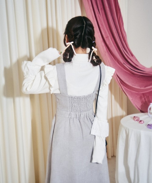 ルルゲッタ　ティーカップ柄キャミソールジャンパースカート　グレー　ガーリー GRL] Grail summer dress purchases👗🩷/From ¥999. It's cheap