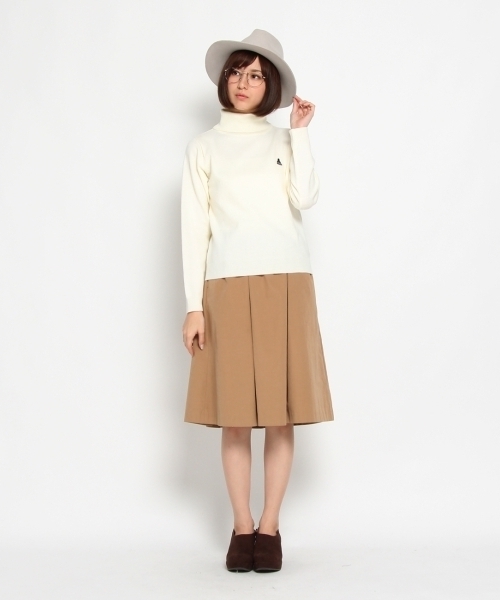 THE EMPORIUM（ジエンポリアム）の「ストレッチハイゲージタートルニット（ニット/セーター・レディース・グレー系1/グレー/ブルー/ホワイト・38/40）」の9枚目の写真