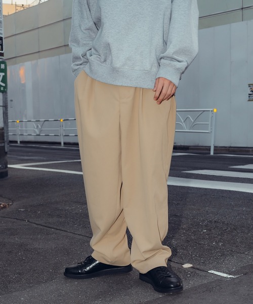 Subciety(サブサエティ)の「Tack wide pants(その他パンツ・メンズ・カーキ/ブラック/ベージュ/ブルー・マルチサイズ)」の3枚目の写真