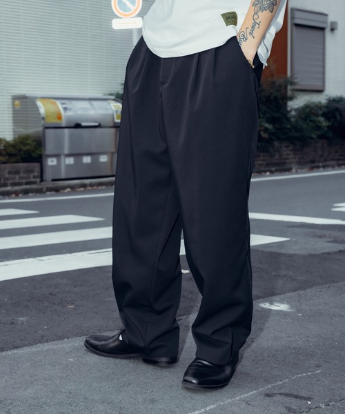 Subciety(サブサエティ)の「Tack wide pants(その他パンツ・メンズ・カーキ/ブラック/ベージュ/ブルー・マルチサイズ)」の14枚目の写真