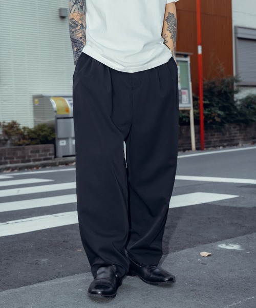 Subciety(サブサエティ)の「Tack wide pants(その他パンツ・メンズ・カーキ/ブラック/ベージュ/ブルー・マルチサイズ)」の9枚目の写真