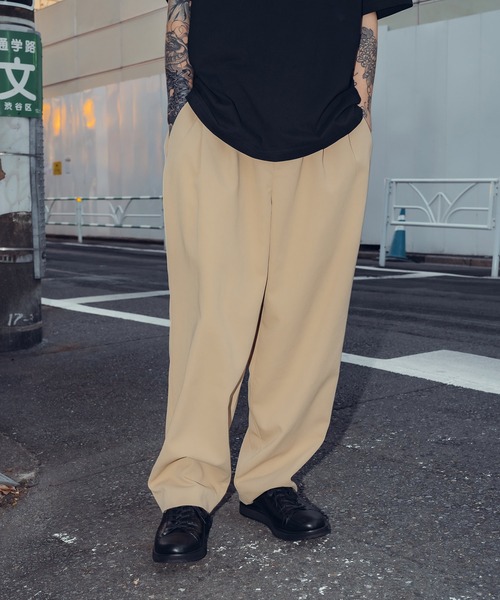 Subciety(サブサエティ)の「Tack wide pants(その他パンツ・メンズ・カーキ/ブラック/ベージュ/ブルー・マルチサイズ)」の19枚目の写真