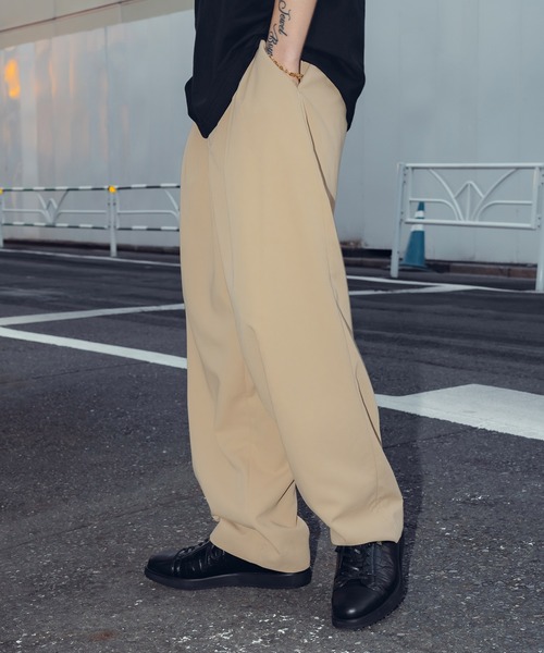 Subciety(サブサエティ)の「Tack wide pants(その他パンツ・メンズ・カーキ/ブラック/ベージュ/ブルー・マルチサイズ)」の21枚目の写真