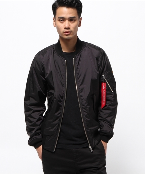 ※ALPHA（アルファ）の「【ALPHAXCIAOPANICTYPY】リバーシブルMA-1（ブルゾン・メンズ・ブラック/オリーブ・MEDIUM/LARGE）」の3枚目の写真