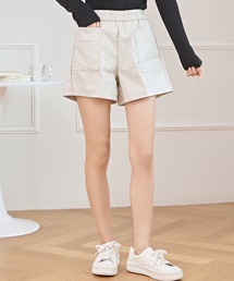パンツ（ホワイト/白色系・合成皮革/人工皮革）ファッション通販