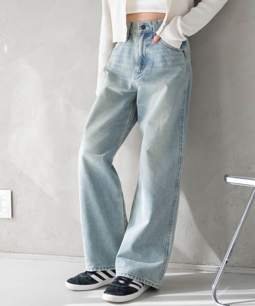 WEGO/【25年春夏新作】ストレートデニムパンツ（デニムパンツ