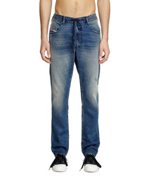 DIESELデニムパンツ DIESEL (ディーゼル) ストレッチコットン ダメージ加工 ローウエスト