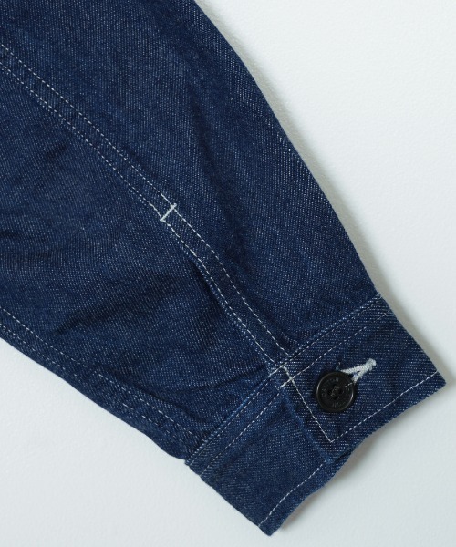 DANTON（ダントン）の「[DANTON/ダントン] 11oz ショート丈ノーカラーデニムジャケット（ノーカラージャケット・レディース・インディゴブルー・38）」の20枚目の写真