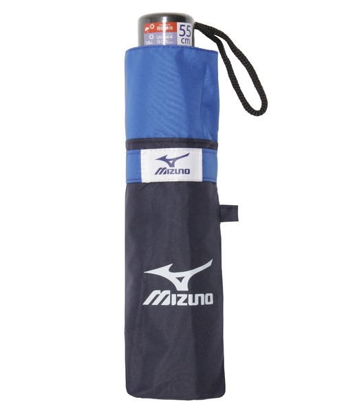 MIZUNO(ミズノ )の「子供傘 耐風 折りたたみ傘 "無地バイカラー"(折りたたみ傘・キッズ・ブルー系その他3/ブラック/ダークブルー・FREE)」の3枚目の写真