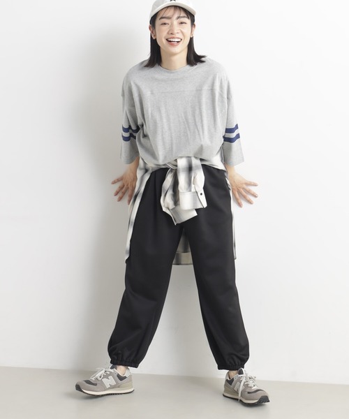 FOUND GOOD（ファウンドグッド）の「ポンチジョガーワイドP（その他パンツ・レディース・ブラウン系3/ブラック/ネイビー・S/L/M）」の7枚目の写真