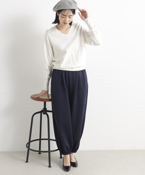 FOUND GOOD（ファウンドグッド）の「ポンチジョガーワイドP（その他パンツ・レディース・ブラウン系3/ブラック/ネイビー・S/L/M）」の12枚目の写真