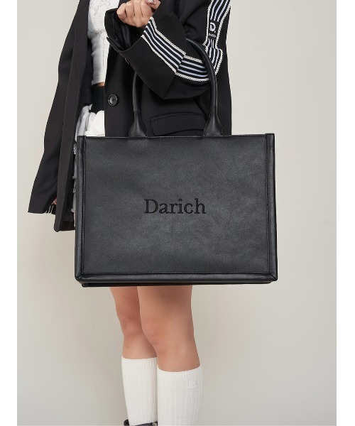 Darich(ダーリッチ)の「ロゴレザートートバッグ(トートバッグ・レディース・ブラウン/アイボリー/ブラック/ピンク・FREE)」の12枚目の写真