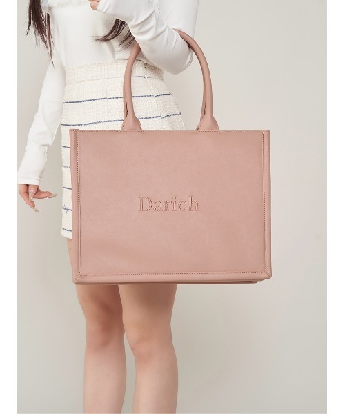 Darich(ダーリッチ)の「ロゴレザートートバッグ(トートバッグ・レディース・ブラウン/アイボリー/ブラック/ピンク・FREE)」の8枚目の写真