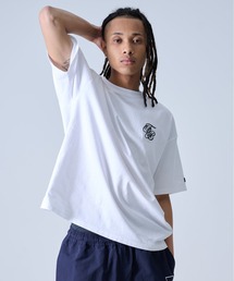 FUBU フブ ブランド カーリー ロゴ 刺繍 アメカジ クルーネック 半袖 Tシャツ ティーシャツ