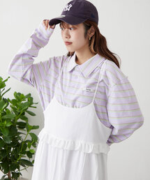 w closet | ボーダーポロT(Tシャツ/カットソー)