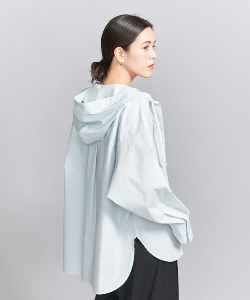 BEAUTY&YOUTH UNITED ARROWS（ビューティーアンドユースユナイテッドアローズ）の「フード ボリュームシャツ（シャツ/ブラウス・レディース・ホワイト/ダークグレー/ライトブルー/コバルトブルー・S/M）」の6枚目の写真