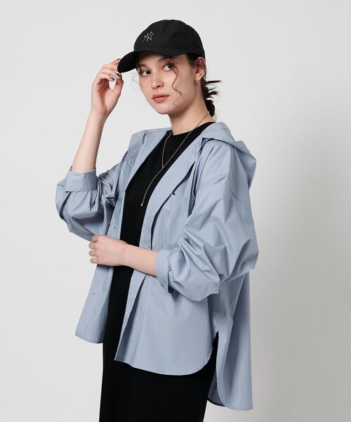BEAUTY&YOUTH UNITED ARROWS（ビューティーアンドユースユナイテッドアローズ）の「フード ボリュームシャツ（シャツ/ブラウス・レディース・ホワイト/ダークグレー/ライトブルー/コバルトブルー・S/M）」の22枚目の写真