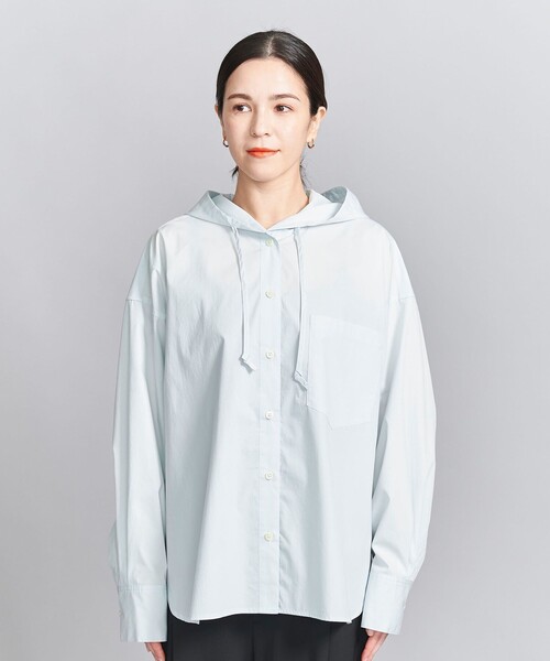 BEAUTY&YOUTH UNITED ARROWS（ビューティーアンドユースユナイテッドアローズ）の「フード ボリュームシャツ（シャツ/ブラウス・レディース・ホワイト/ダークグレー/ライトブルー/コバルトブルー・S/M）」の19枚目の写真