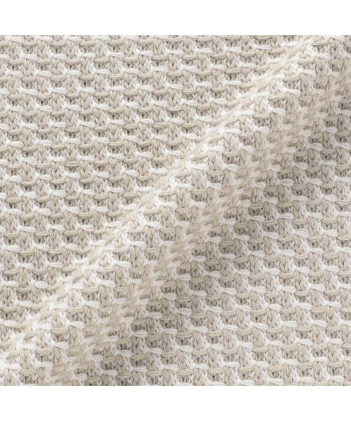 TOKYO SHIRTS（トウキョウシャツ）の「鹿の子フレンチ レディースニットベスト（ベスト・レディース・ライトグレー/グリーン・M/L）」の5枚目の写真