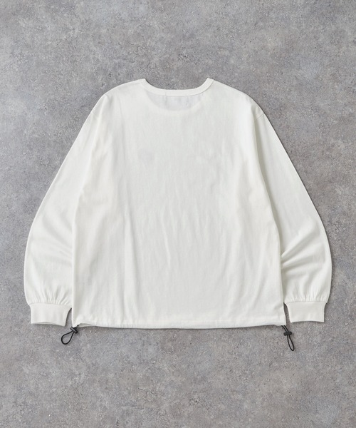 CIYOT(シヨウト)の「【CIYOT】ハートロゴ ワンポイント刺繍 ドロストバルーンシルエットクルーネックロンT(Tシャツ/カットソー・メンズ・ダークグレー/オフホワイト/ブラック/レッド系・M/L)」の21枚目の写真