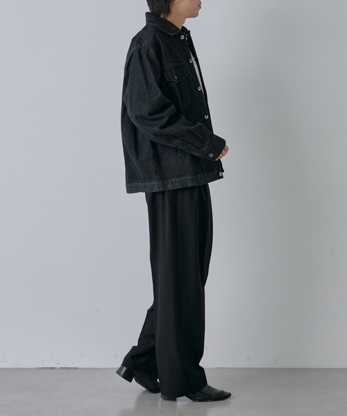 COLONY 2139(コロニートゥーワンスリーナイン)の「TRPUミッドライズ2タックスラックス(スラックス・メンズ・グレー/ブラック・MEDIUM/LARGE)」の17枚目の写真