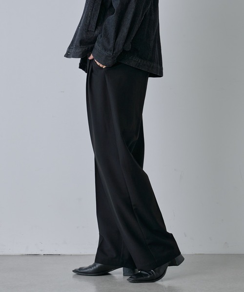 COLONY 2139(コロニートゥーワンスリーナイン)の「TRPUミッドライズ2タックスラックス(スラックス・メンズ・グレー/ブラック・MEDIUM/LARGE)」の7枚目の写真