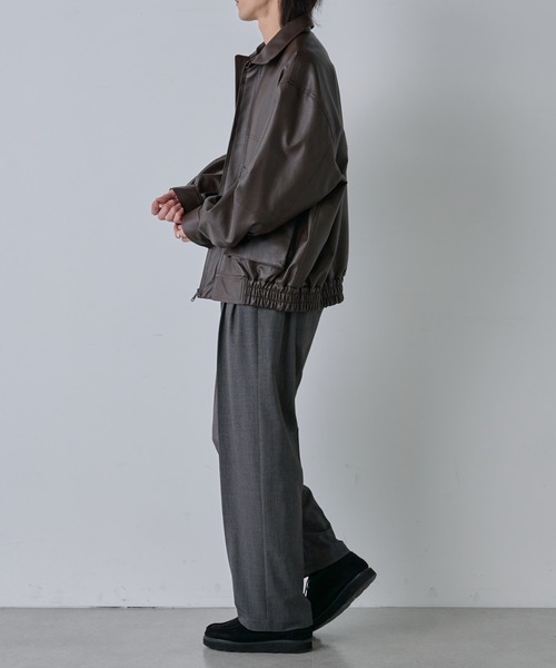 COLONY 2139(コロニートゥーワンスリーナイン)の「TRPUミッドライズ2タックスラックス(スラックス・メンズ・グレー/ブラック・MEDIUM/LARGE)」の11枚目の写真