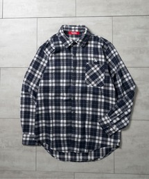 ブラウス シャツ ウィメンズ ウールフランネル ボタンシャツ / 235053 334B レディース human woman ブラウス シャツ 綿ウールアムンゼンブラウス