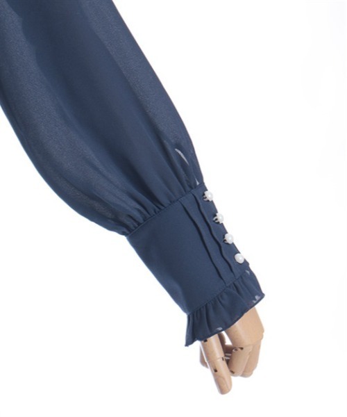 axes femme（アクシーズファム）の「サクラ刺繍リボンブラウス（シャツ/ブラウス・レディース・ピンク/ネイビー/キナリ・FREE）」の13枚目の写真