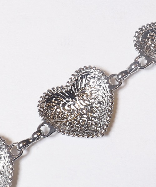 coca（coca）（コカ）の「【WEB限定セール】ハートコンチョベルト（ベルト・レディース・シルバー・ONE SIZE）」の3枚目の写真