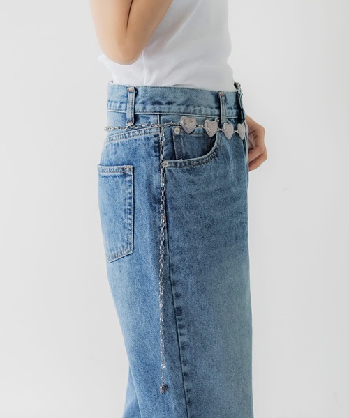 coca（coca）（コカ）の「【WEB限定セール】ハートコンチョベルト（ベルト・レディース・シルバー・ONE SIZE）」の2枚目の写真