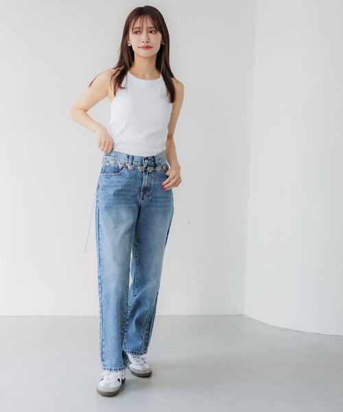 coca（coca）（コカ）の「【WEB限定セール】ハートコンチョベルト（ベルト・レディース・シルバー・ONE SIZE）」の4枚目の写真